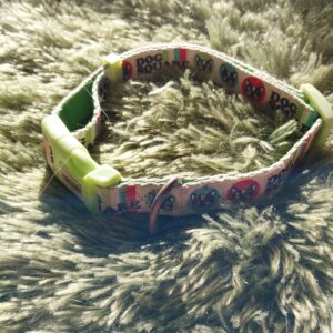 Collier vert à motif Zoolux Dog Squale taille M