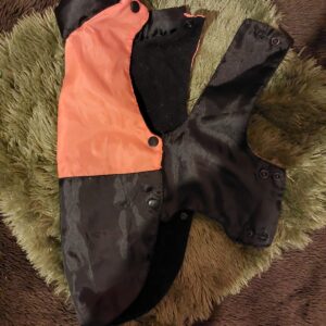 Manteau orange et noir taille S