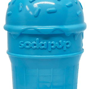 Distributeur de jouets à mâcher et de friandises en caoutchouc PUP-X Durable en forme de cornet de crème glacée