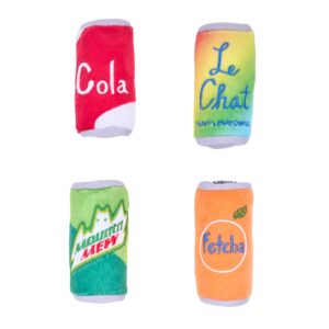 Pack de 4 canettes de soda à l'herbe à chat ZippyClaws®