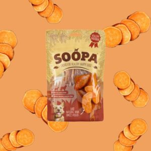Produits à mâcher naturels pour chiens à la patate douce